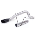 Picture of Banks Power 13-18 Dodge RAM Monster Exhaust 5-0in- Single 6-7L CCLB w- SideKick S-S Black Tip