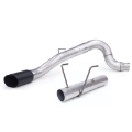 Picture of Banks Power 13-18 Dodge RAM Monster Exhaust 5-0in- Single 6-7L CCLB w- SideKick S-S Black Tip