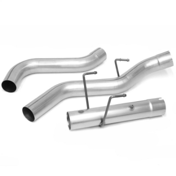 Picture of Banks Power 13-18 Dodge RAM Monster Exhaust 4-0in- Single 6-7L CCLB w- SideKick S-S Black Tip