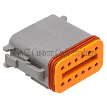Picture of NAMZ Deutsch DT Series 12-Wire Plug & Wedgelock - Grey Repl- HD 72139-94GY