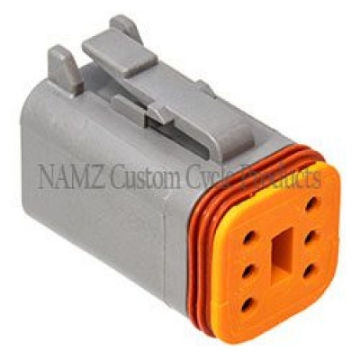 Picture of NAMZ Deutsch DT Series 6-Wire Plug & Wedgelock - Grey Repl- HD 72136-94GY
