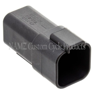 Picture of NAMZ Deutsch DT Series 6-Wire Receptacle & Wedgelock - Black Repl- HD 72106-94BK