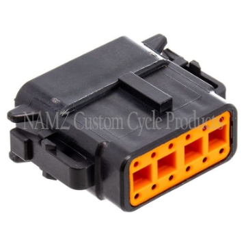 Picture of NAMZ Deutsch DTM 12-Position Plug w-12 Stamped Terminals & Wedgelock - Black HD 74119-98BK