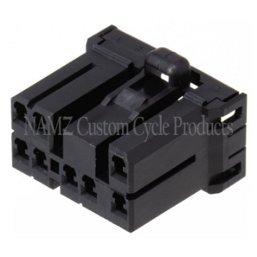 Picture of NAMZ AMP Multilock 8-Position Female Wire Plug Housing HD 73158-96BK