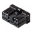 Picture of NAMZ AMP Multilock 12-Position Female Wire Plug Housing HD 73164-96BK
