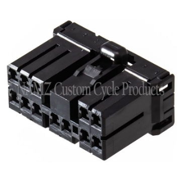 Picture of NAMZ AMP Multilock 12-Position Female Wire Plug Housing HD 73164-96BK