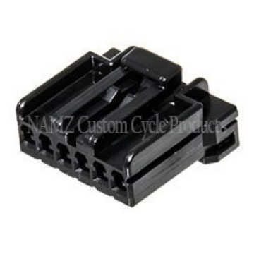 Picture of NAMZ AMP Multilock 6-Position Female Wire Plug Housing HD 73156-96BK