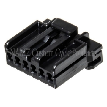 Picture of NAMZ AMP Multilock 6-Position Female Wire Plug Housing HD 73156-96BK