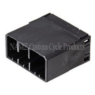 Picture of NAMZ AMP Multilock 12-Position Male Wire Cap Housing HD 73112-96BK