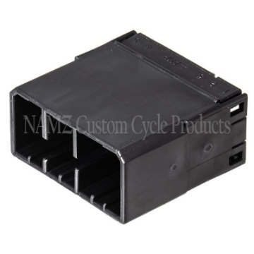 Picture of NAMZ AMP Multilock 12-Position Male Wire Cap Housing HD 73112-96BK