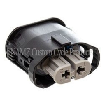 Picture of NAMZ V-Twin VROD Models OEM Headlight Connector Gray w-Wire Seals & Terminals HD 72450-01