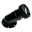 Picture of DeatschWerks Angled Filler Neck w-Cap - Matte Black