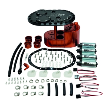 Picture of DeatschWerks 2-0L Staged Fuel Cell Surge Tank Includes 4 DW200 Fuel Pumps