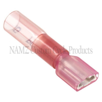 Picture of NAMZ Heat Sealable -25in- Female Quick Disconnect Terminals 22-18g 25 Pack