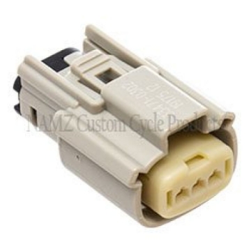 Picture of NAMZ 07-23 V-Twin FL Models Molex MX-150 3-Position Female Connector - Gray 72514-07GY