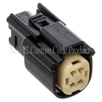 Picture of NAMZ 07-23 V-Twin Molex MX-150 4-Position Female Connector - Black HD 72177-07BK