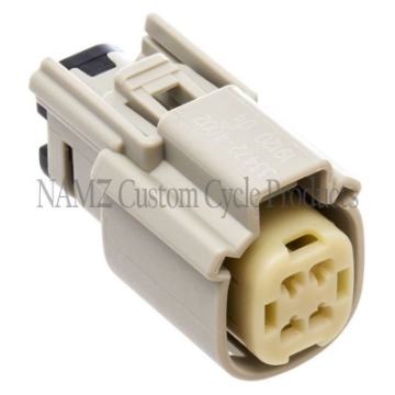 Picture of NAMZ 07-23 V-Twin Molex MX-150 4-Position Female Connector - Gray HD 72444-07GY