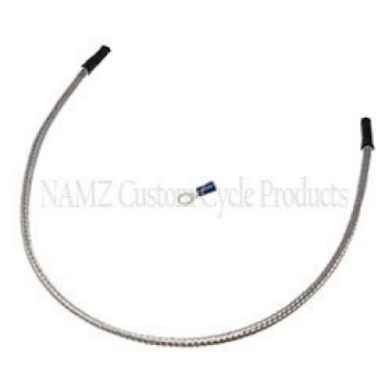 Picture of NAMZ Oil Sending Harness Cover SS Braided & Clear Coated - Stock Length