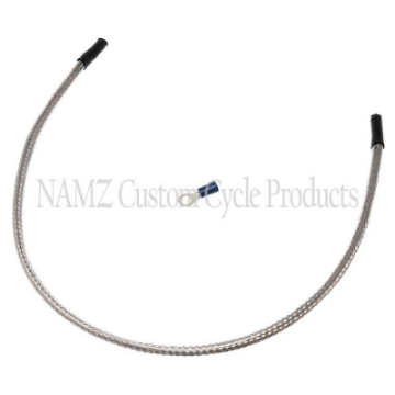 Picture of NAMZ Oil Sending Harness Cover SS Braided & Clear Coated - Stock Length