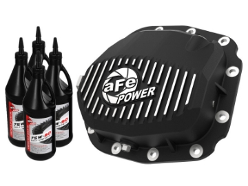 Picture of aFe Rear Differential Cover Black Machined; Pro Series; 15-19 Ford F-150 V6-2-7L t 12-Bolt