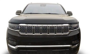 Picture of AVS 2022+ Jeep Grand Wagoneer Aeroskin Low Profile Acrylic Hood Shield - Smoke