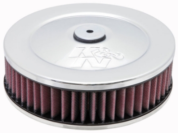 Picture of K&N 2-5-8in Flange 7in Diameter 3in Height Round Air Filter Assembly w- Vent