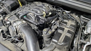 Picture of J&L 16-25 Dodge Durango - Jeep Grand Cherokee 3-6L Oil Separator 3-0 Passenger Side - Black Anod