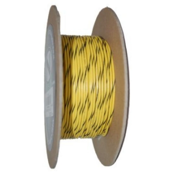 Picture of NAMZ OEM Color Primary Wire 100ft- Spool 20g - Yellow-Black Stripe