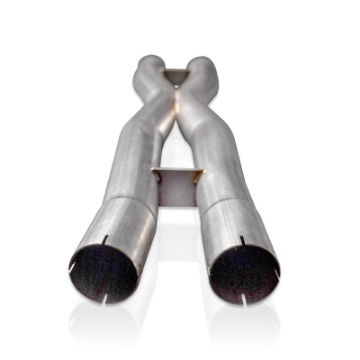 Picture of Stainless Works 18-21 Mustang GT Mid Resonator Delete X-Pipe