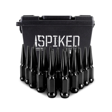 Picture of Mishimoto Steel Spiked Lug Nuts M12x1-5 20pc Set - Black