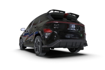 Picture of Rally Armor 24-25 Hyundai Kona N Line Black UR Mud Flap - Metallic Black Logo