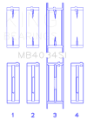 Picture of King Engine Bearings Ford 232 Size 0-25 Main Bearing Set