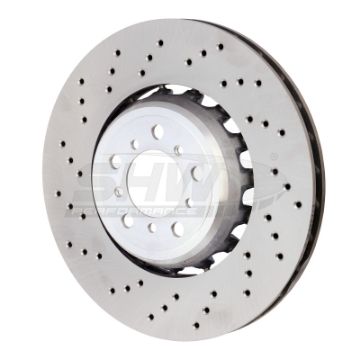 Picture of SHW 15-18 BMW M3 3-0L Left Front Cross-Drilled Lightweight Brake Rotor 34112284809