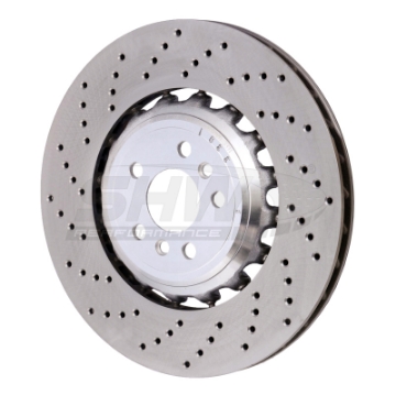 Picture of SHW 18-21 BMW M5 4-4L Left Rear Cross-Drilled Lightweight Brake Rotor 34217991103