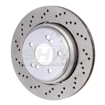 Picture of SHW 06-08 BMW Z4 3-2L Left Rear Cross-Drilled Lightweight Brake Rotor 34212282303