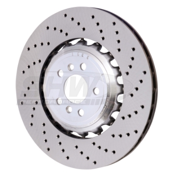 Picture of SHW 18-21 BMW M5 4-4L Right Rear Cross-Drilled Lightweight Brake Rotor 34217991104
