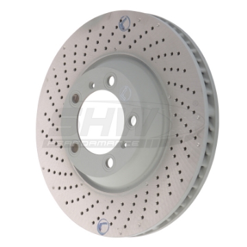 Picture of SHW 04-08 Porsche 911 GT3 w-o Ceramics Left Front Cross-Drilled Monobloc Brake Rotor 99735140990