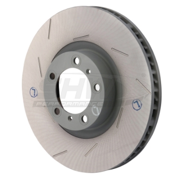Picture of SHW 11-16 Porsche Panamera 4 3-6L w-o Ceramics Left Front Slotted Monobloc Brake Rotor 298615301B