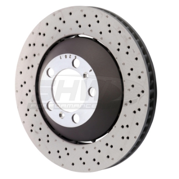 Picture of SHW 14-19 Porsche 911 GT3 4-0L w-o Ceramic Brake Right Front Drill-Dimp LW Brake Rotor 99135140681