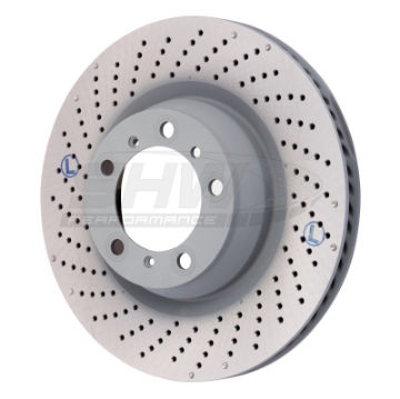 Picture of SHW 07-13 Porsche 911 Turbo 3-8L w-o Ceramics Left Rear Drilled-Dimpled MB Brake Rotor 99735240502