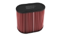 Picture of K&N Universal Clamp-On Air Filter 3in Dual Flange 9in x 6in Base 7-5in x 3-688in Top 7-5in Height
