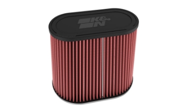 Picture of K&N Universal Clamp-On Air Filter 3in Dual Flange 9in x 6in Base 7-5in x 3-688in Top 7-5in Height
