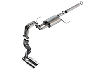 Picture of Borla 21-22 Ford F-150 Powerboost 3-5L V6 2WD & 4WD 4DR 3in, 2-25in S-TYPE Catback w- Chrome Tips