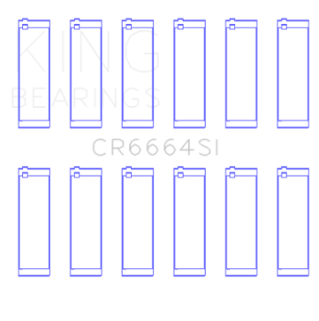 Picture of King Engine Bearings Buick V6 Connecting Rod Bearing Set - Set of 6 Pairs