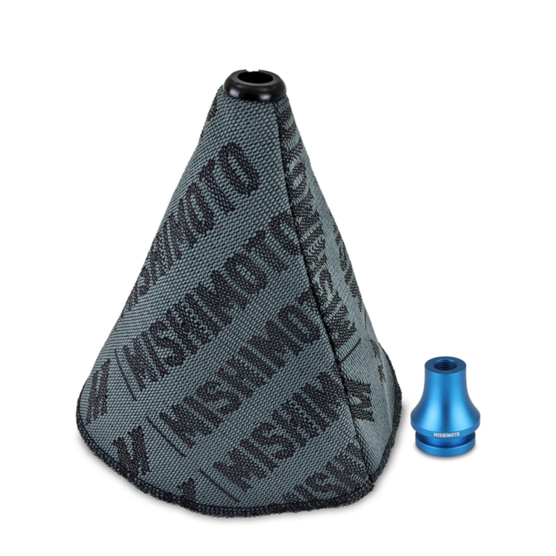Picture of Mishimoto Shift Boot Cover + Retainer-Adapter Bundle M12x1-25 Blue