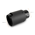 Picture of Mishimoto Carbon Fiber Muffler Tip 2-5in Inlet 3-5in Outlet M Black