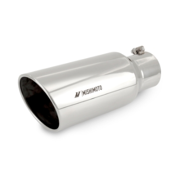 Picture of Mishimoto Universal Steel Muffler Tip 4in Inlet 6in Outlet Polished