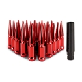 Picture of Mishimoto Mishimoto Steel Spiked Lug Nuts M14 x 1-5 24pc Set Red