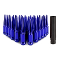 Picture of Mishimoto Mishimoto Steel Spiked Lug Nuts M14 x 1-5 32pc Set Blue