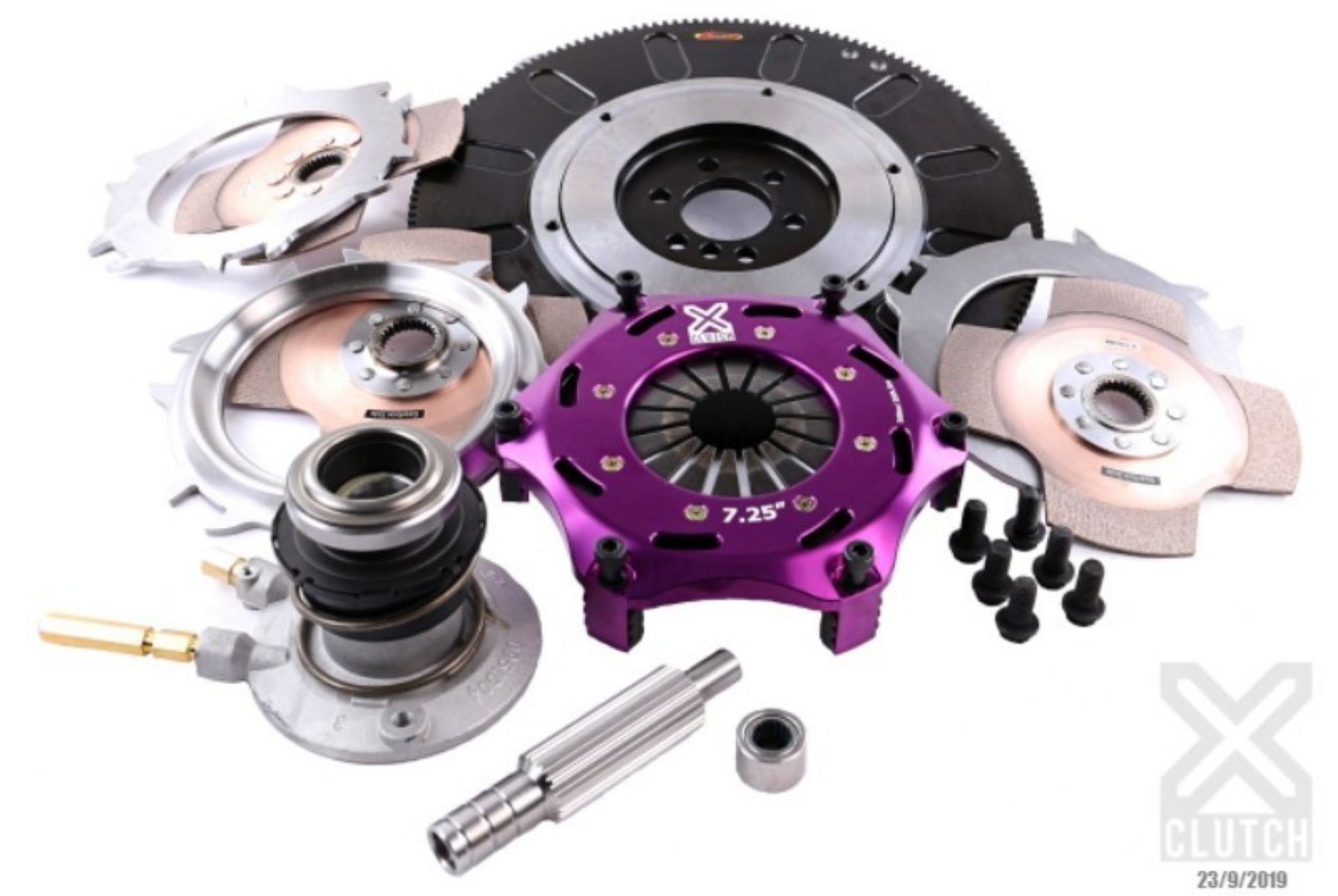 Picture of XClutch 98-02 Chevrolet Camaro Z28 5-7L 7-25in Triple Lightweight Solid Ceramic Clutch Kit